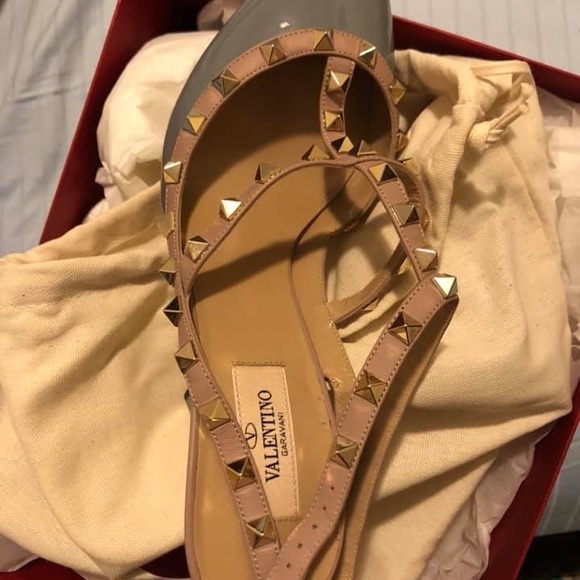 Valentino Rockstud Ankle Strap Pump blue 41. - Picture 3 of 6